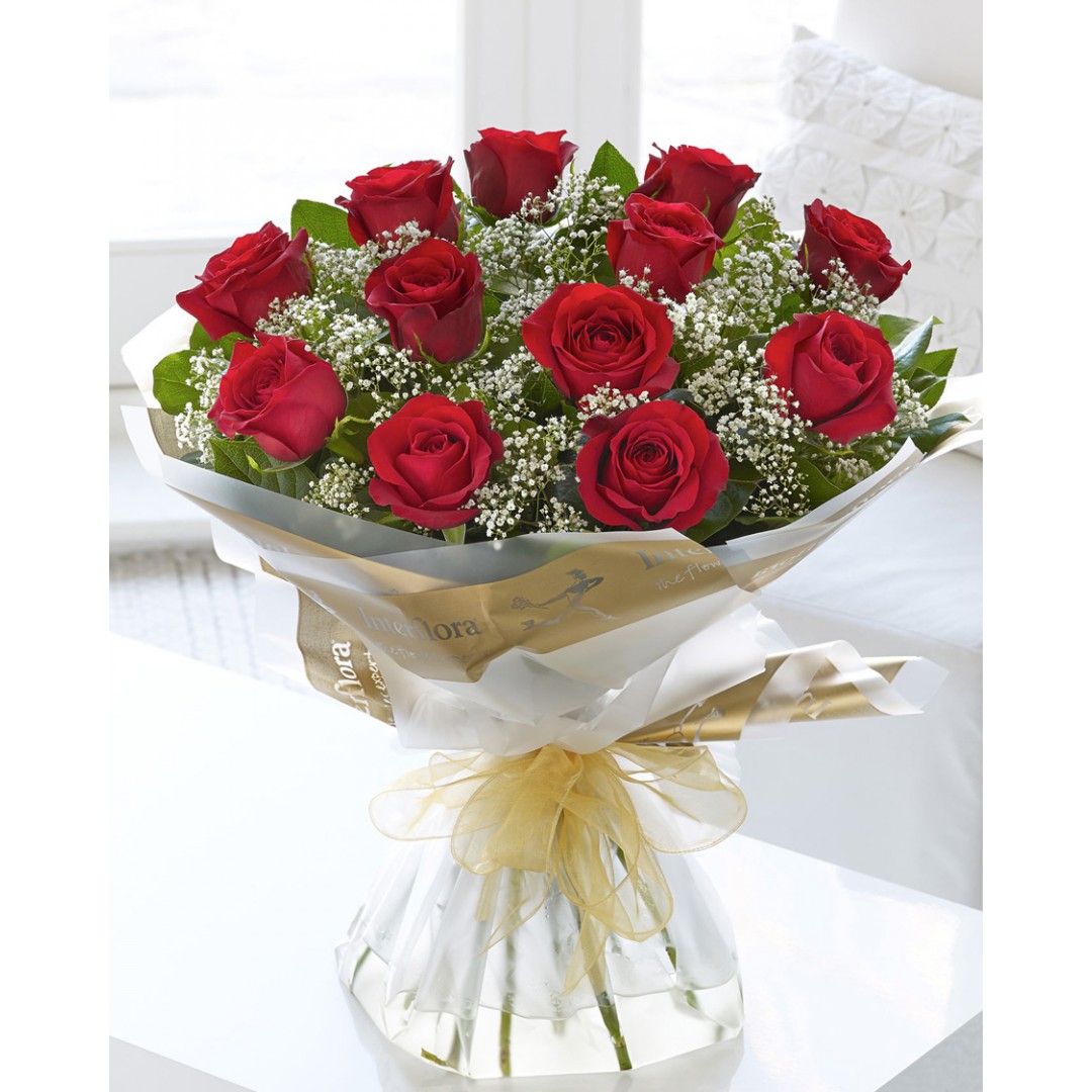 24 Red roses Valentines