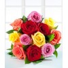 12 Colored Roses (Bouquet) 