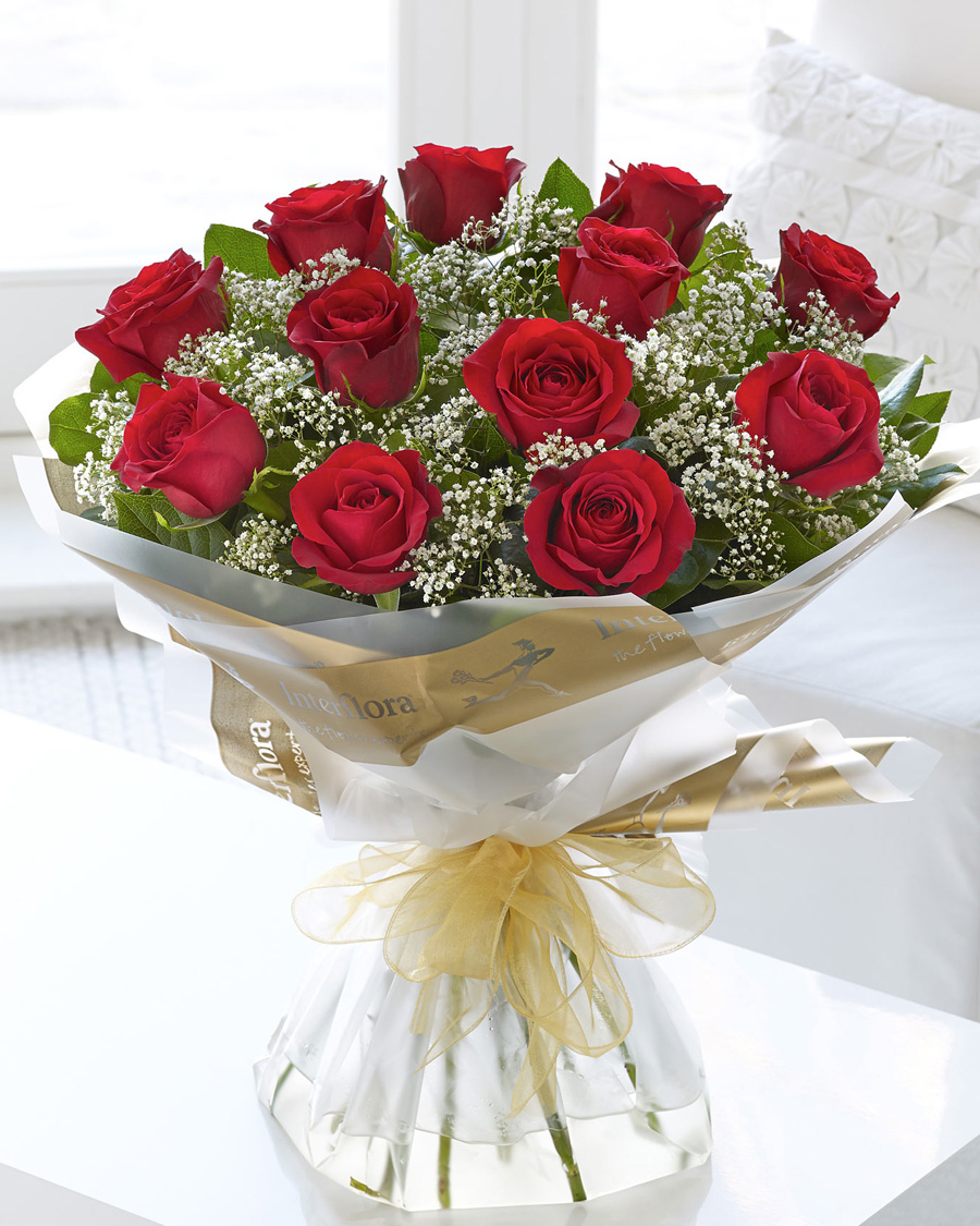 24 Red roses Valentines